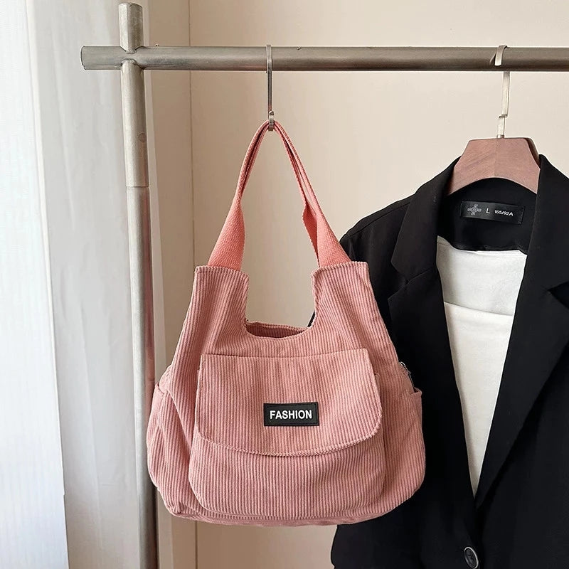 Japanese Corduroy Sling Bag School College Shoulder Crossbody Bags For Women #3617
