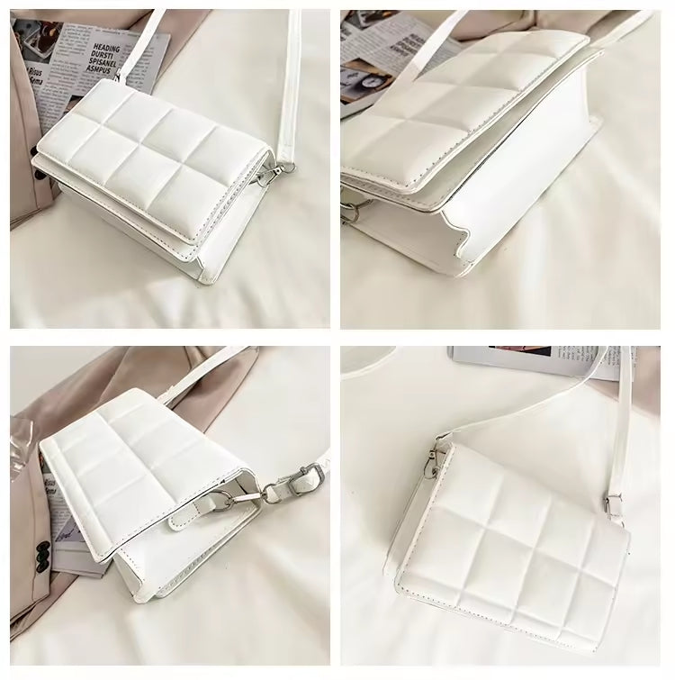 Korean Fashion Shoulder Sling Square Stripes Bag #2897