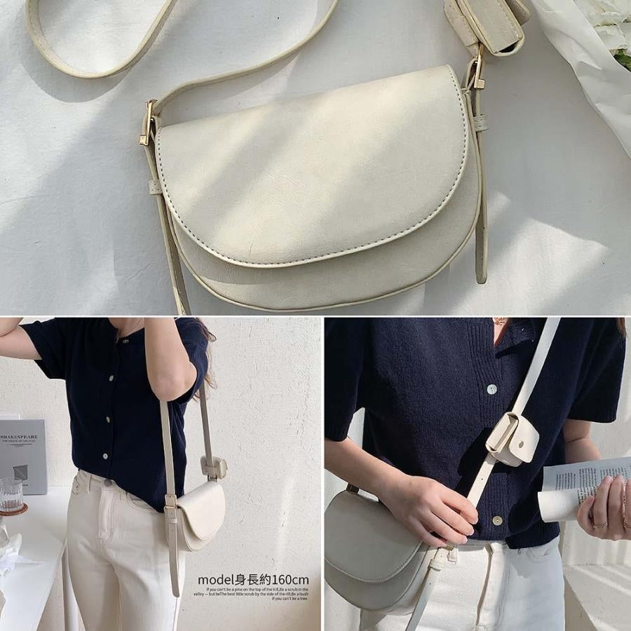 2in1 Candy-colored Ladies shoulder bag Small Saddle Bag Designer Stylish Flap Bag for Woman 3565
