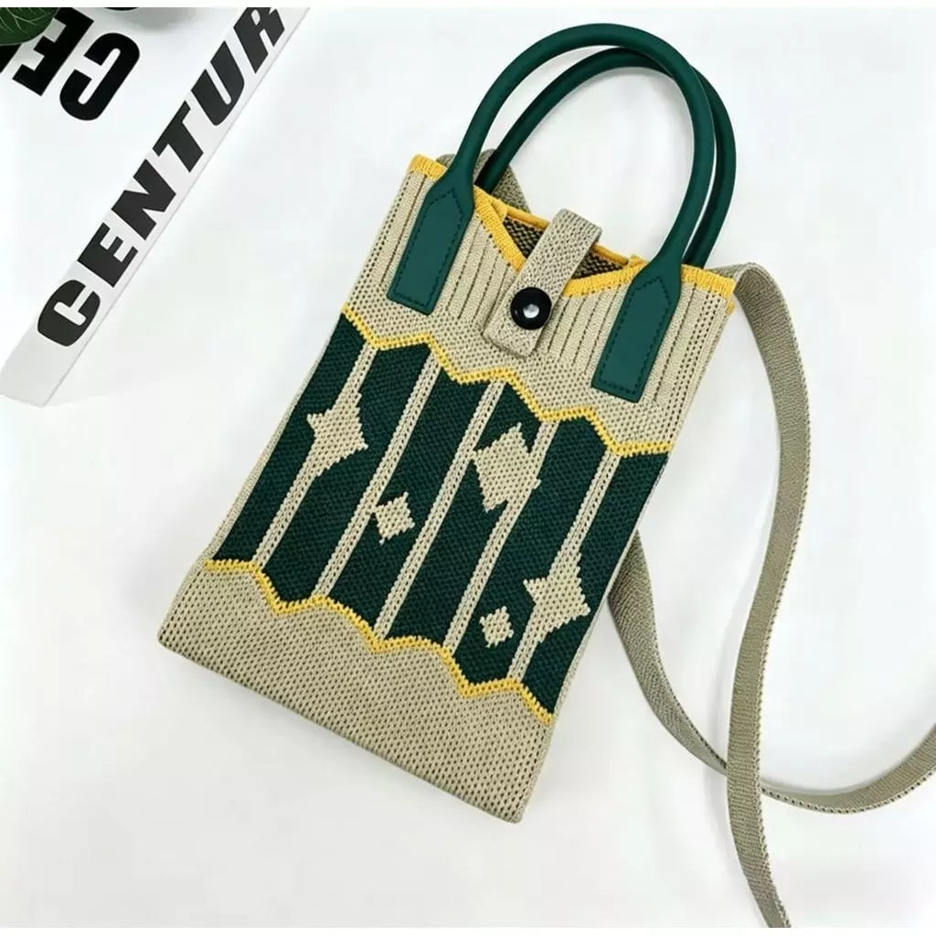 Sling Bag For Women Knitted Mini Mobile Phone Square Small Crossbody Cute sling Bags 3669