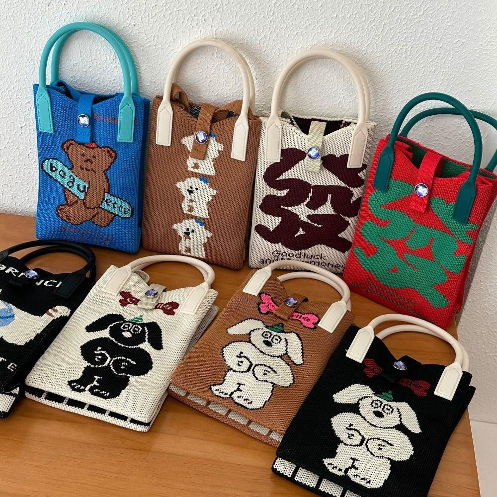 Sling Bag For Women Knitted Mini Mobile Phone Square Small Crossbody Cute sling Bags 3669