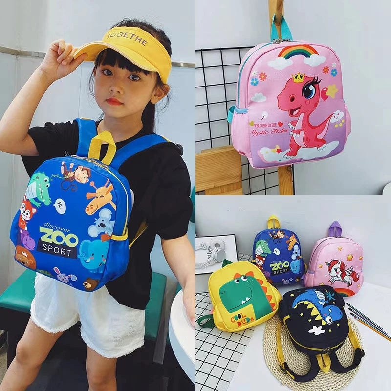 Mini Cartoon Zoo Series School Backpack For Kids New Pattern Backpack #3358