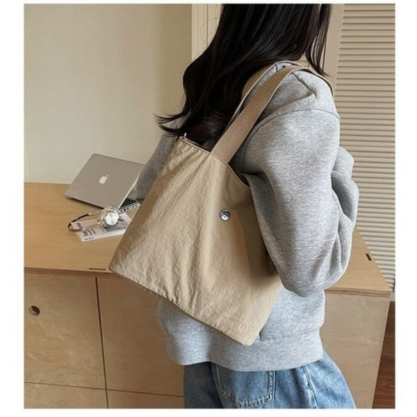 Tote Bag for Woman Shoulder Plain with Zipper Closure #3650