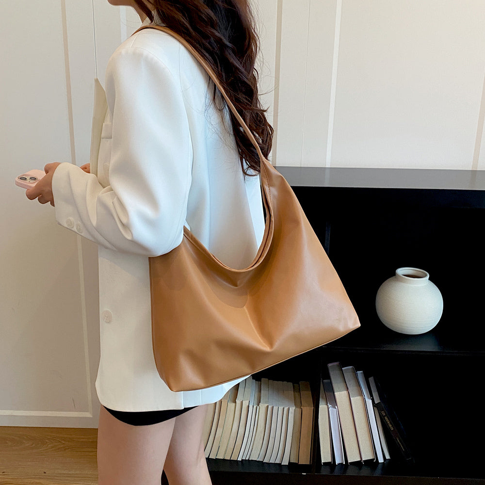 Shoulder Bag For Woman Fashion Casual Style Tote Bag Large Capacity Leather Bag with Zipper #3666