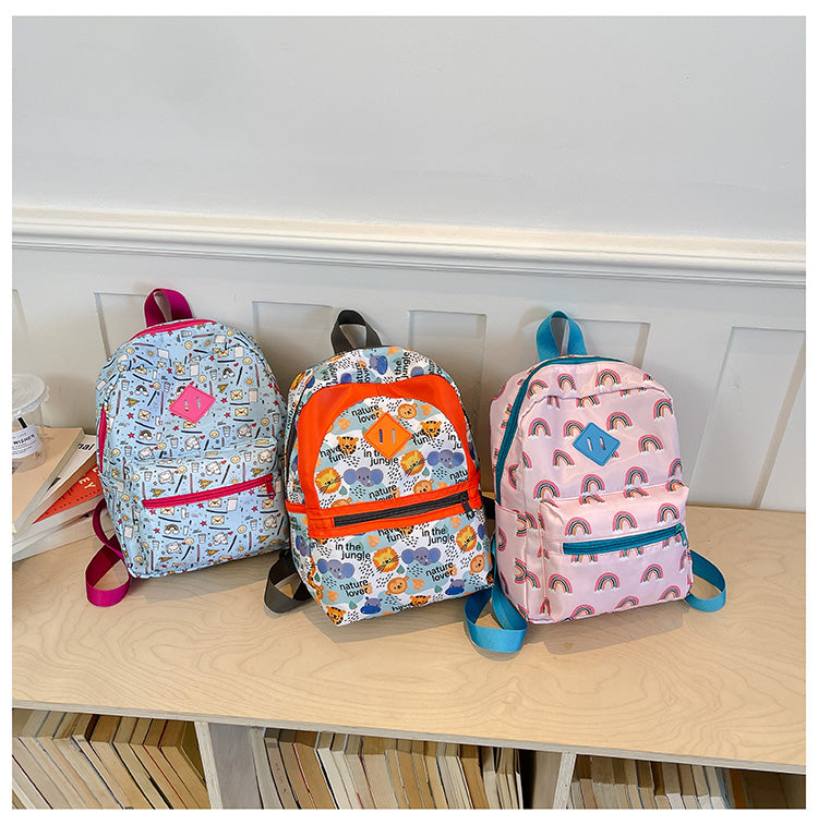 Kindergarten Backpack for Girls and Boys Cute New Style Kids Backpack Spine Protection 3637