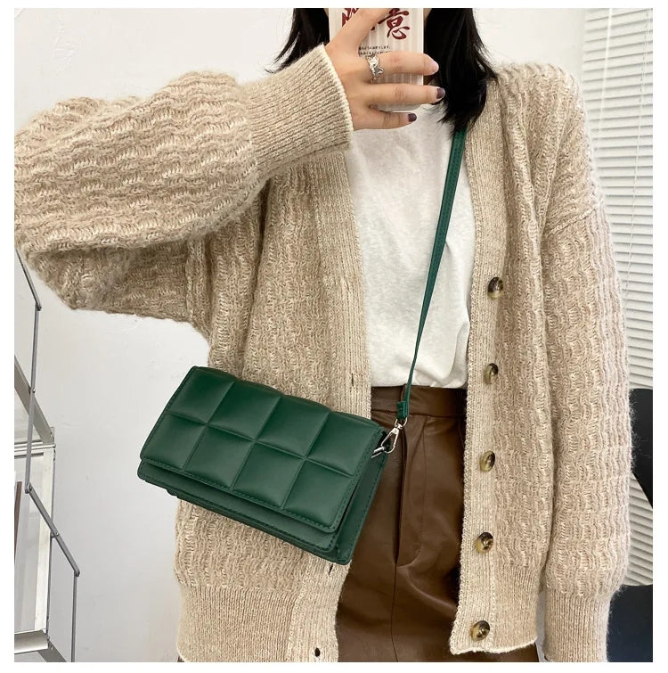 Korean Fashion Shoulder Sling Square Stripes Bag #2897