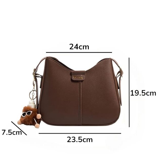 Sling Bag for Woman Casual Messenger PU Leather Shoulder Bags Adjustable Strap For Students #3703