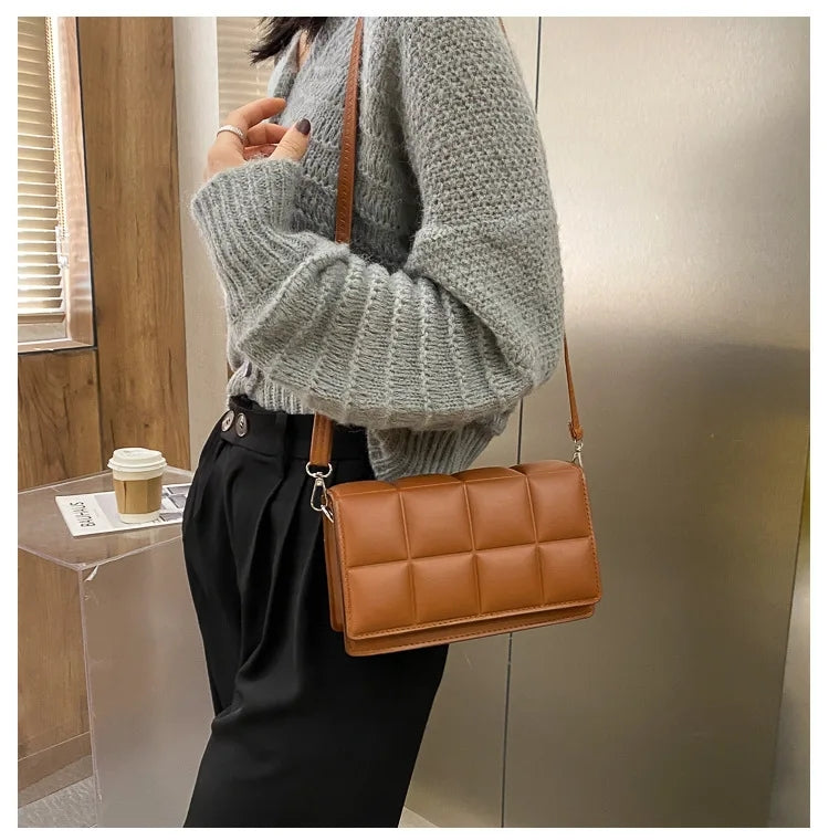 Korean Fashion Shoulder Sling Square Stripes Bag #2897