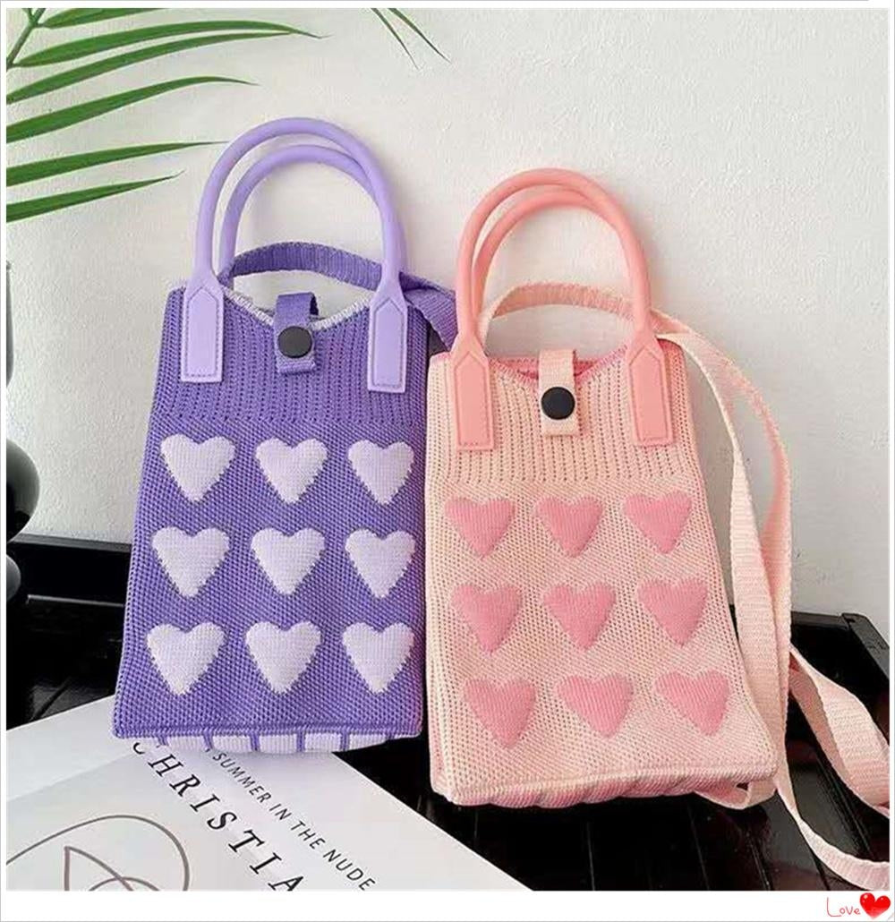 Sling Bag For Women Knitted Mini Mobile Phone Square Small Crossbody Cute sling Bags 3669