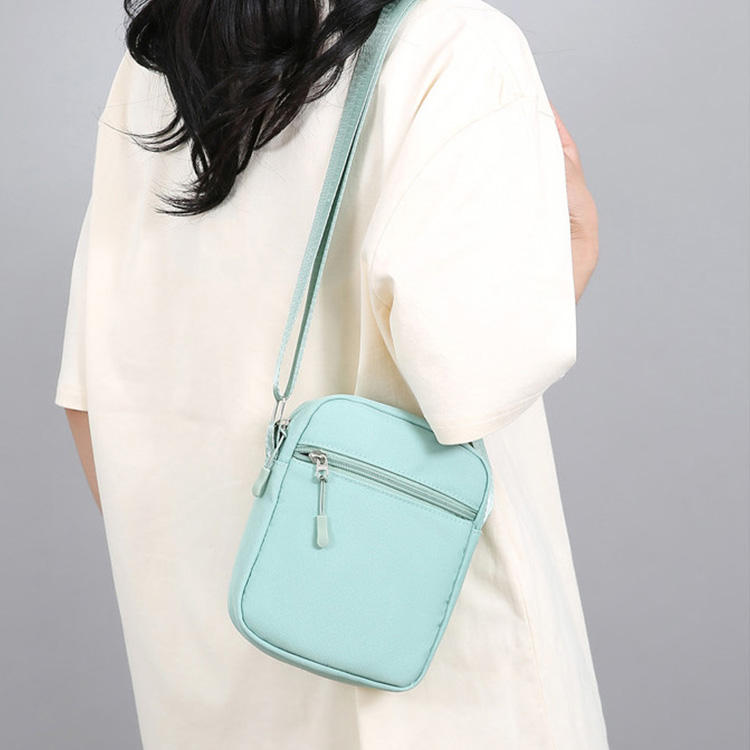 Unisex Waterproof Shoulder Crossbody Bag Plain for Men and Women 3622