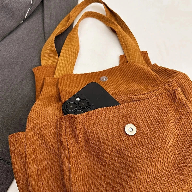 Japanese Corduroy Sling Bag School College Shoulder Crossbody Bags For Women #3617