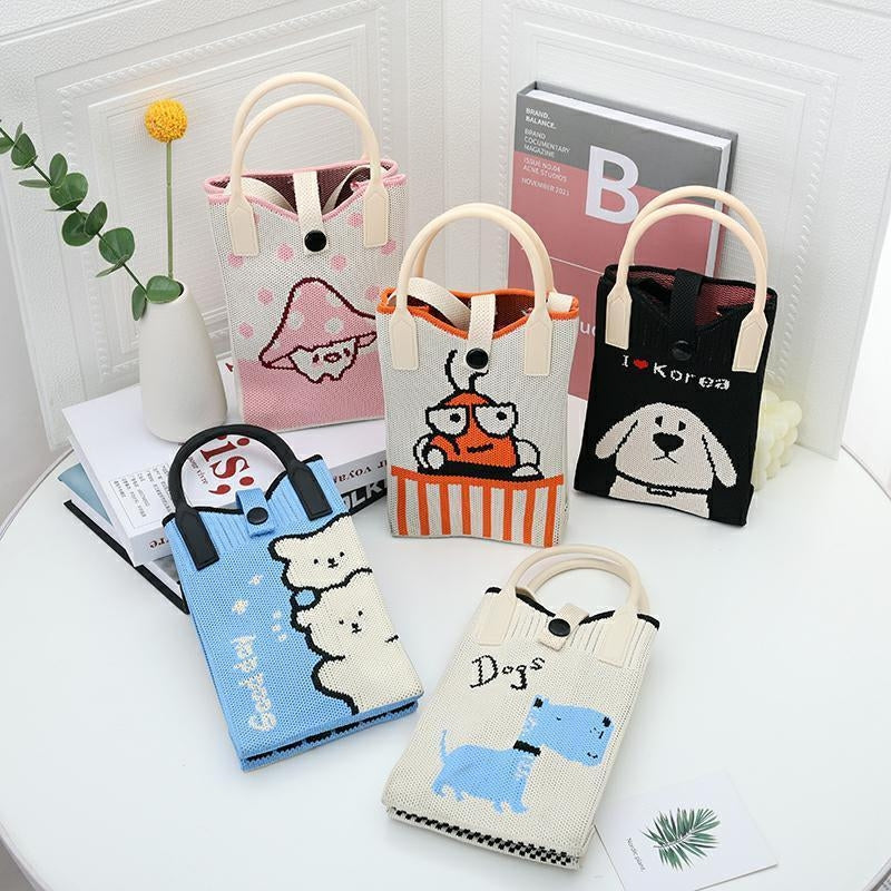 Sling Bag For Women Knitted Mini Mobile Phone Square Small Crossbody Cute sling Bags 3669