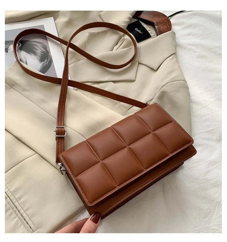 Korean Fashion Shoulder Sling Square Stripes Bag #2897