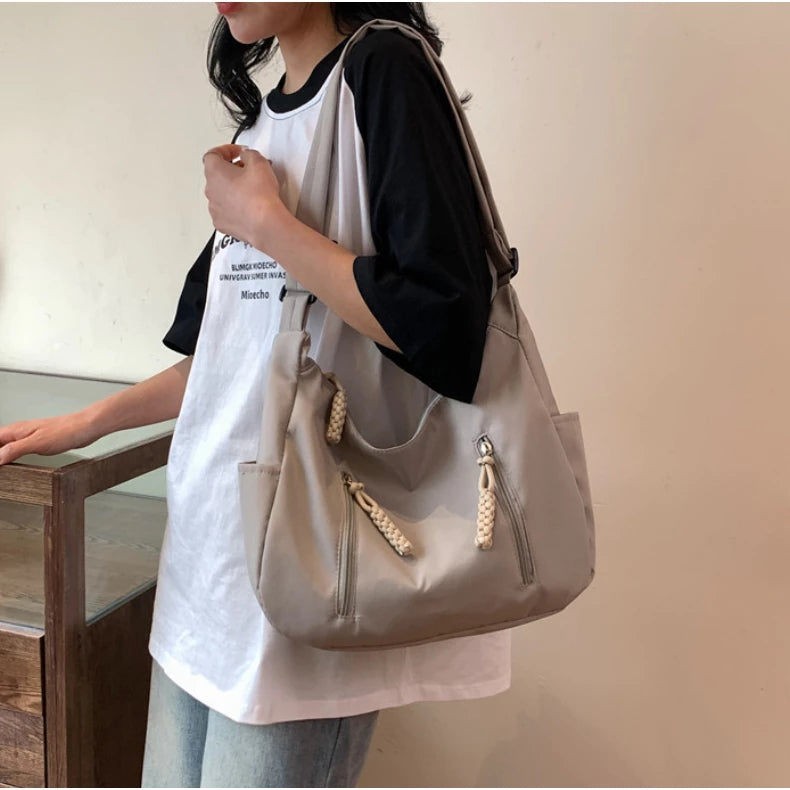 Crossbody Bag for Men and Women Nylon Messenger Bags Multiple Pockets Student 3627