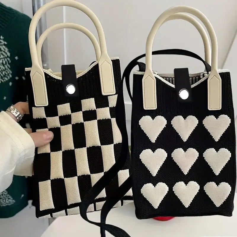 Sling Bag For Women Knitted Mini Mobile Phone Square Small Crossbody Cute sling Bags 3669