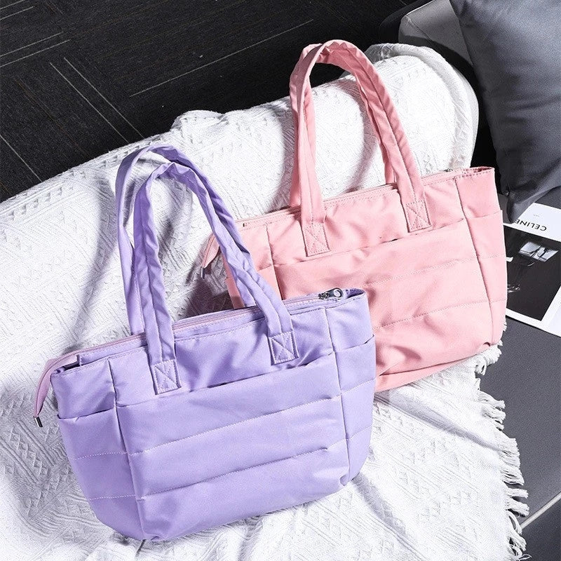 Tote Bag for Women Lightweight Puffy Handbag Travel Shoulder Sport Gym Yoga Bags #3628