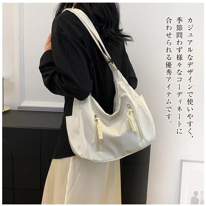 Crossbody Bag for Men and Women Nylon Messenger Bags Multiple Pockets Student 3627