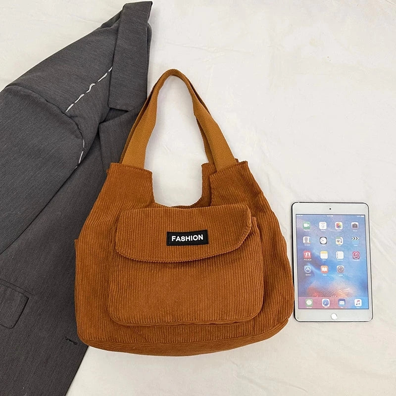 Japanese Corduroy Sling Bag School College Shoulder Crossbody Bags For Women #3617