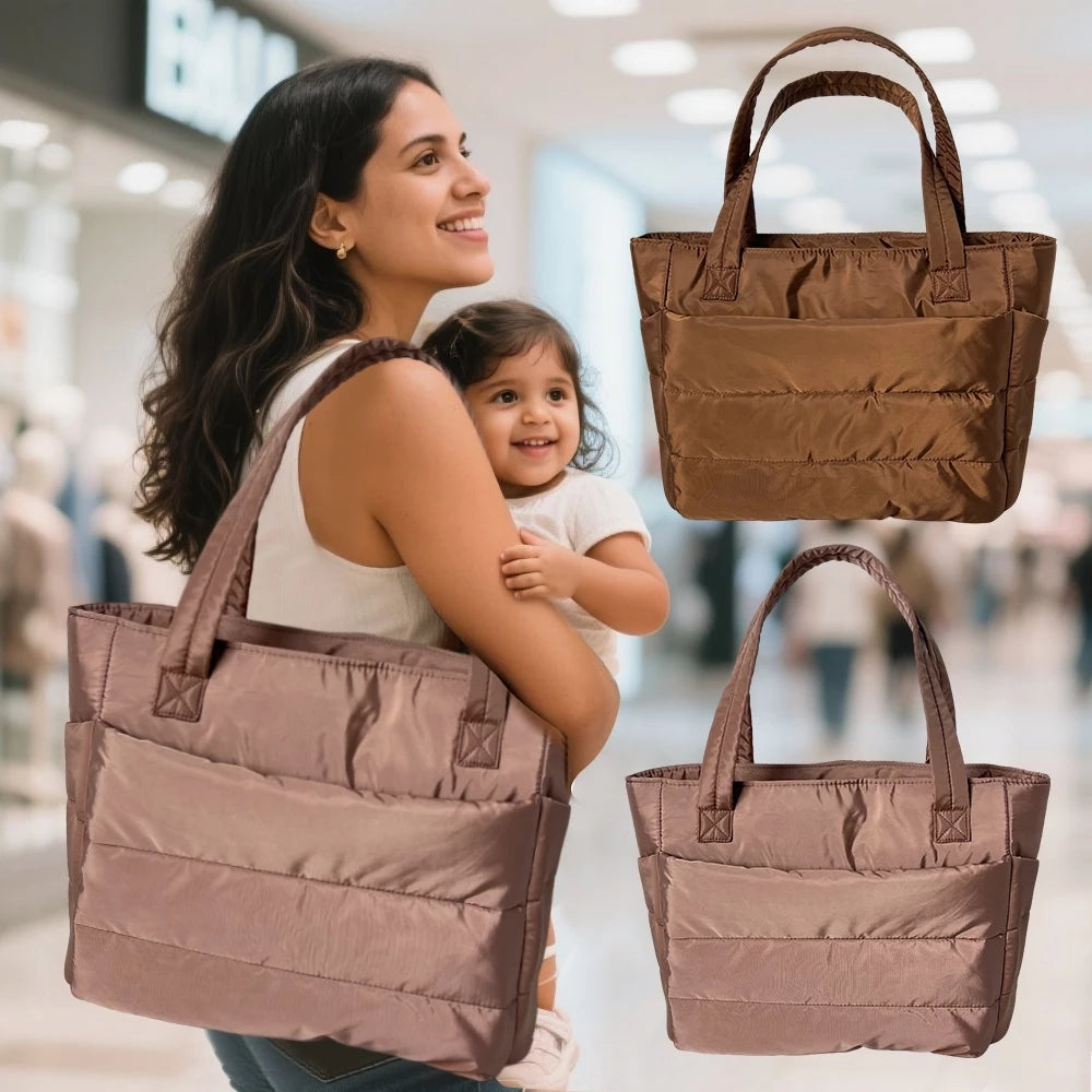 Tote Bag for Women Lightweight Puffy Handbag Travel Shoulder Sport Gym Yoga Bags #3628