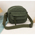 Corduroy New Simple and Stylish Solid Color Women's Shoulder Crossbody Bag in Campus Style #3600