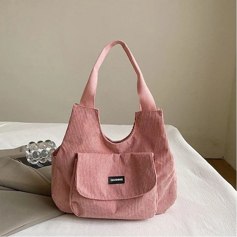 Japanese Corduroy Sling Bag School College Shoulder Crossbody Bags For Women #3617