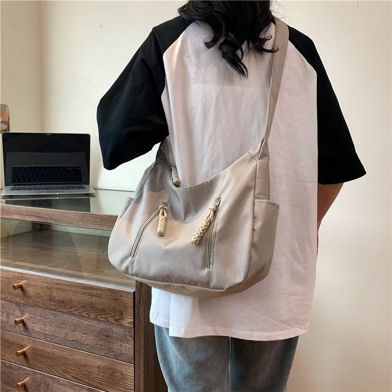 Crossbody Bag for Men and Women Nylon Messenger Bags Multiple Pockets Student 3627