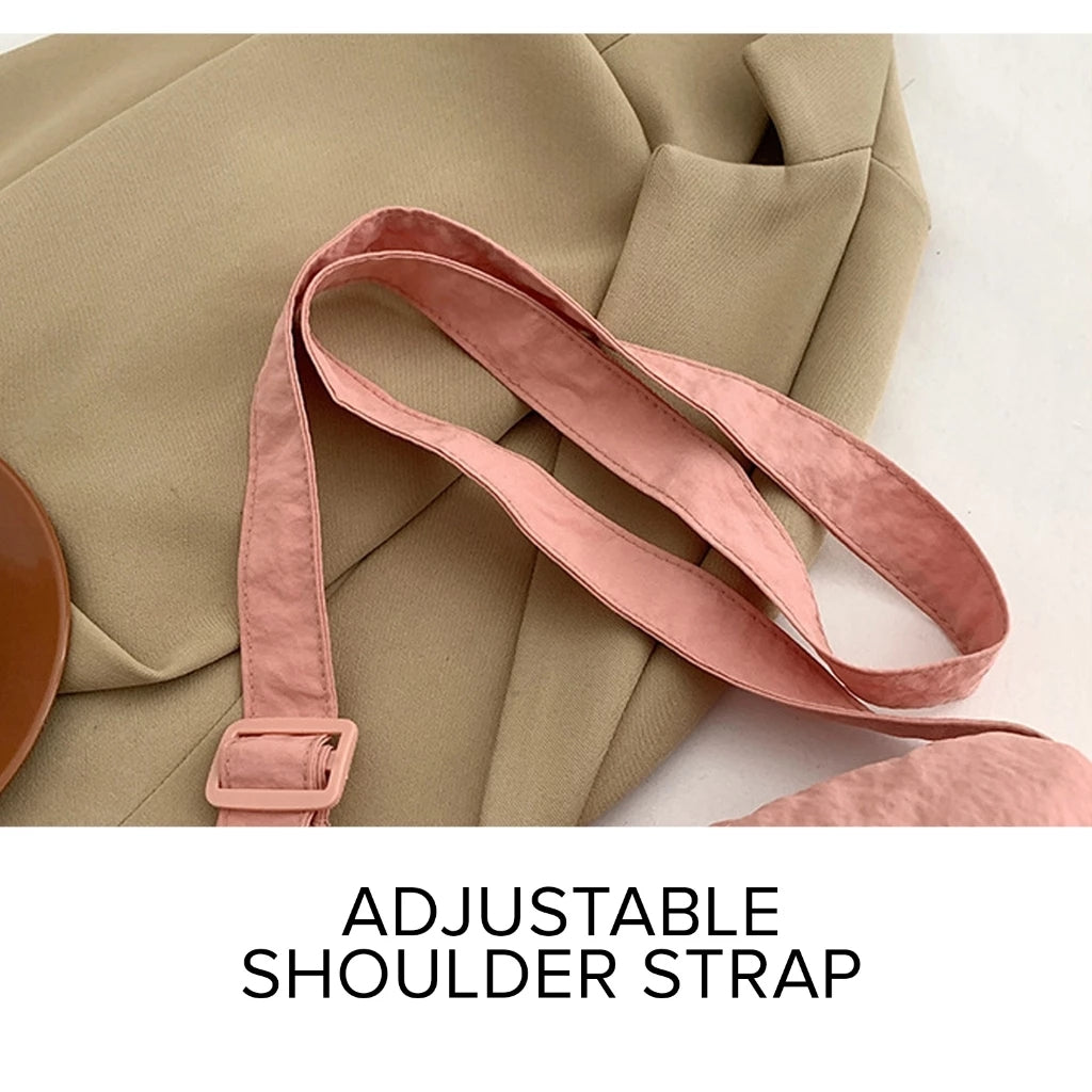 Sling Bag For Woman Puffy Crossbody Bag Street Nylon With Adjustable Strap #3657