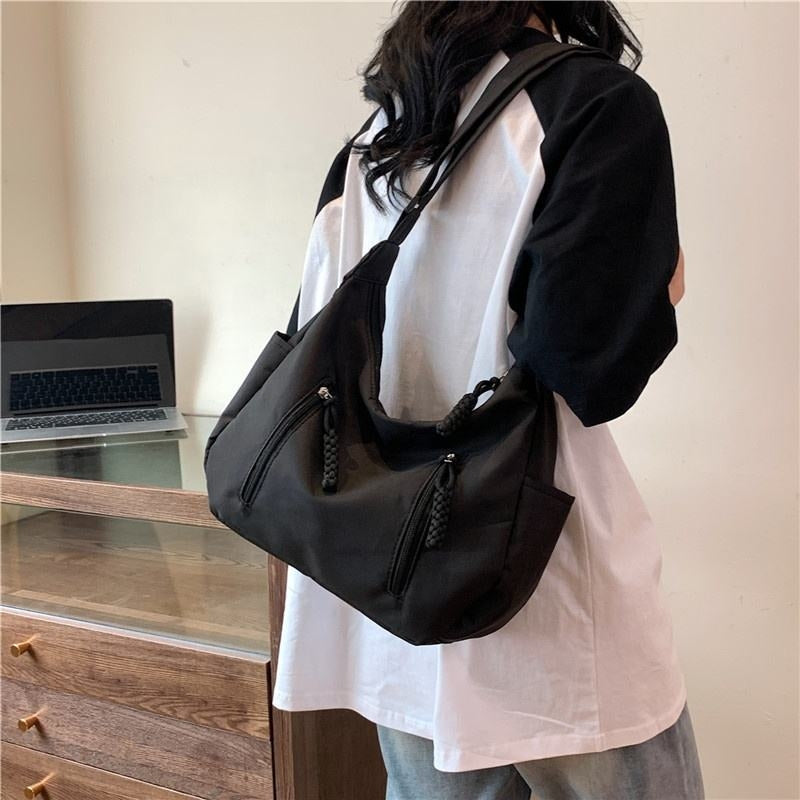Crossbody Bag for Men and Women Nylon Messenger Bags Multiple Pockets Student 3627