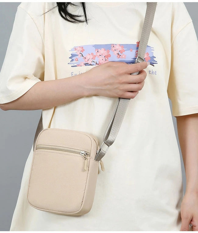 Unisex Waterproof Shoulder Crossbody Bag Plain for Men and Women 3622