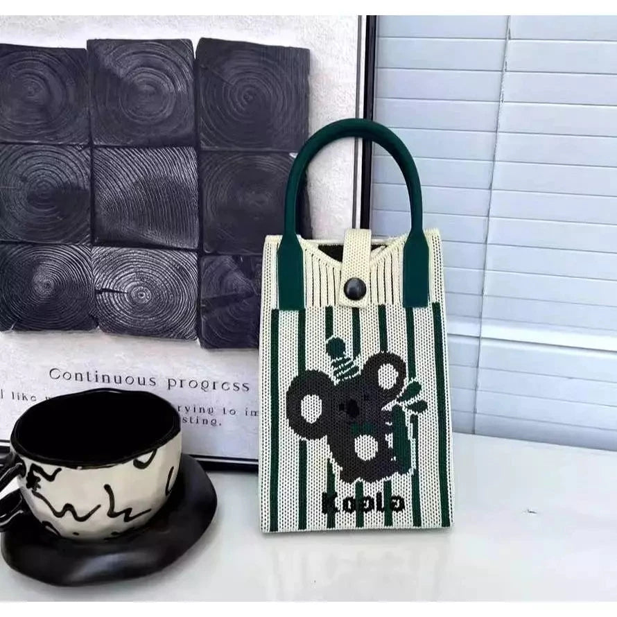 Sling Bag For Women Knitted Mini Mobile Phone Square Small Crossbody Cute sling Bags 3669