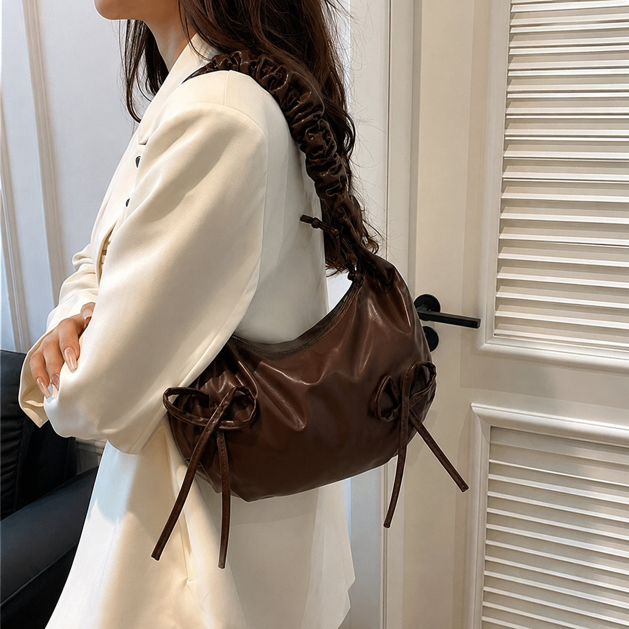 Shoulder Bag for Woman Large Capacity Bow Tie Kili Kili Hobo Bags #3662