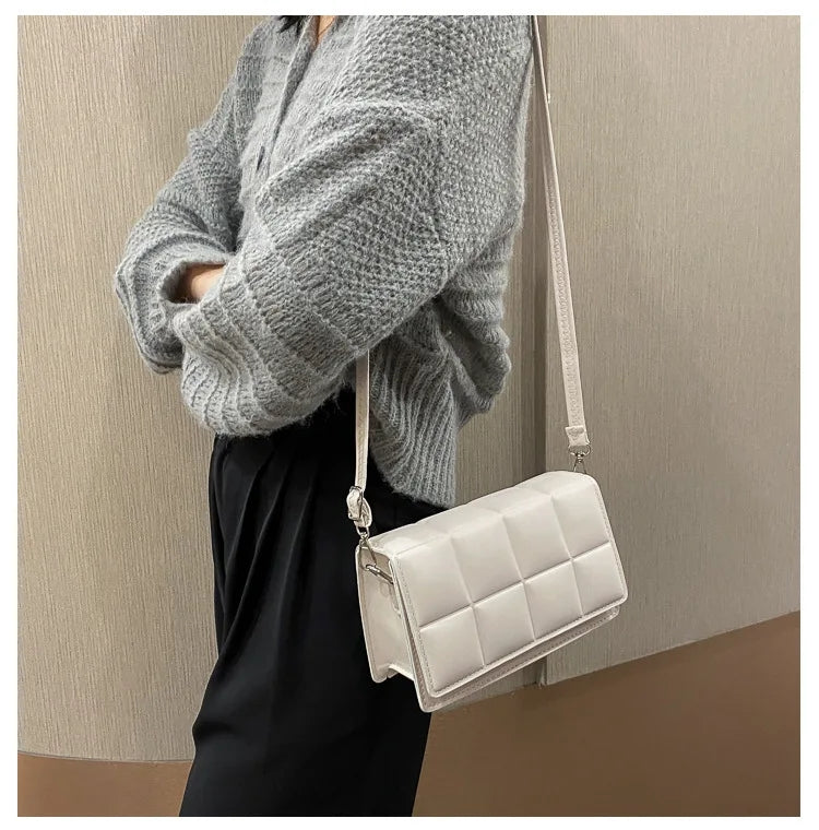 Korean Fashion Shoulder Sling Square Stripes Bag #2897