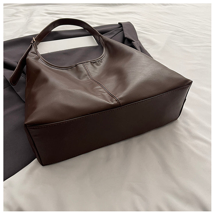 Retro Soft Leather Women Shoulder Bag Large Capacity Office College Bags 3619