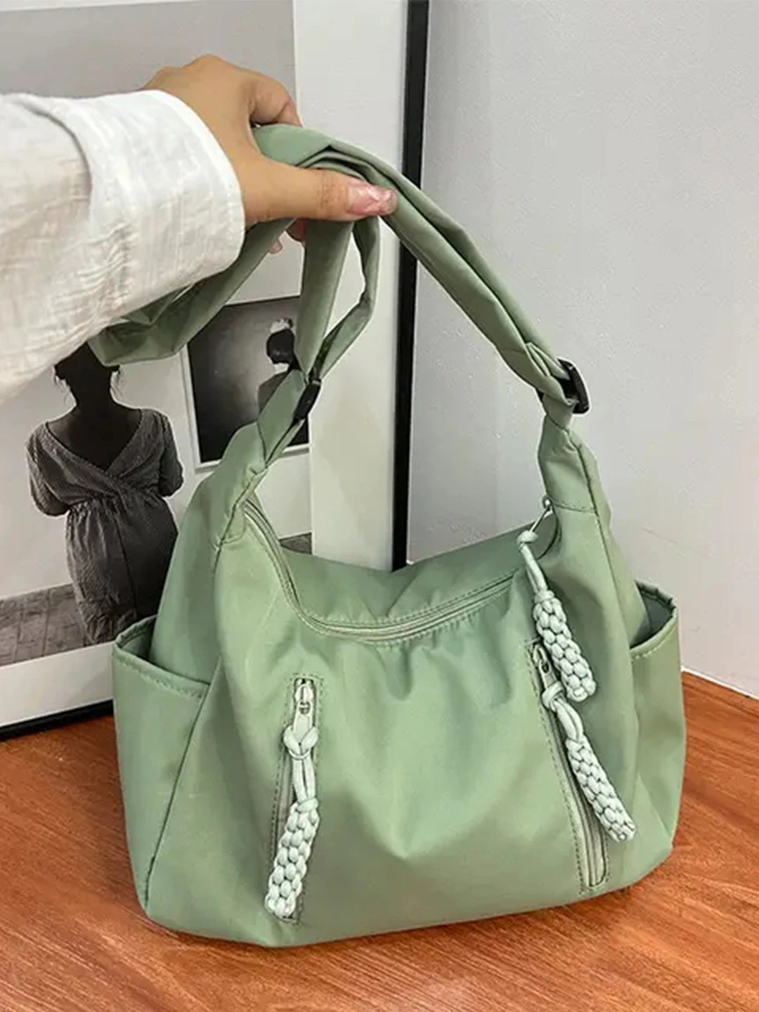 Crossbody Bag for Men and Women Nylon Messenger Bags Multiple Pockets Student 3627