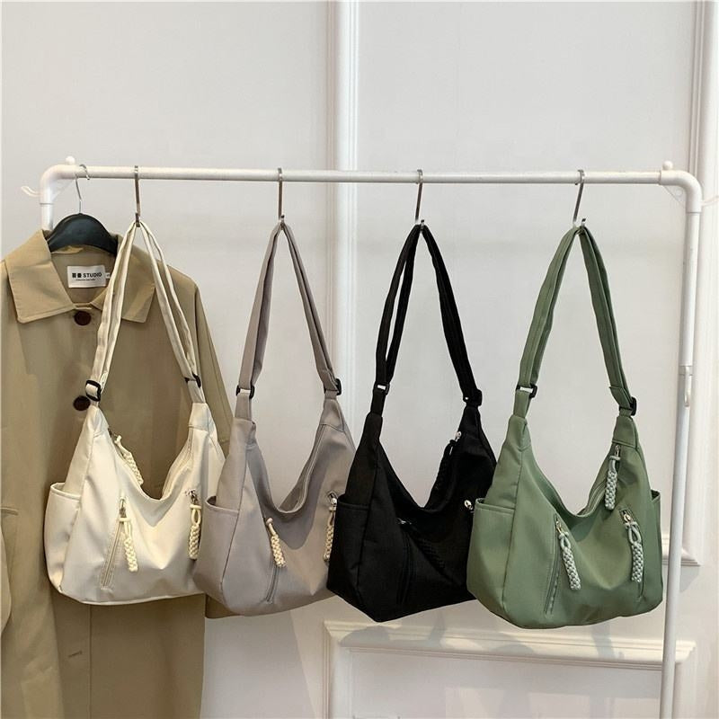 Crossbody Bag for Men and Women Nylon Messenger Bags Multiple Pockets Student 3627