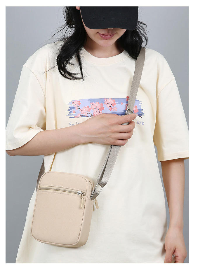 Unisex Waterproof Shoulder Crossbody Bag Plain for Men and Women 3622