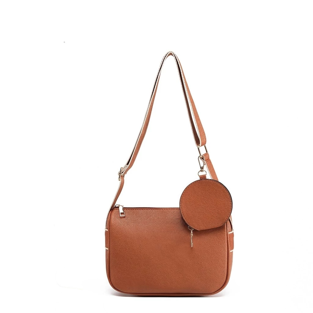 2in1 Sling Bag for Woman PU Leather Crossbody with Mini Pouch #3663