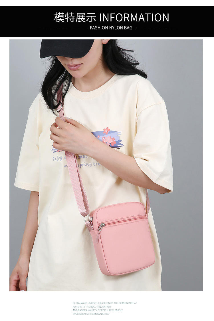 Unisex Waterproof Shoulder Crossbody Bag Plain for Men and Women 3622
