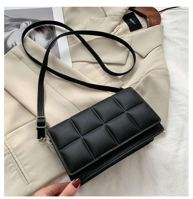 Korean Fashion Shoulder Sling Square Stripes Bag #2897
