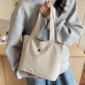 Tote Bag for Woman Shoulder Plain with Zipper Closure #3650