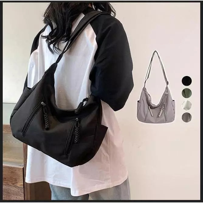 Crossbody Bag for Men and Women Nylon Messenger Bags Multiple Pockets Student 3627