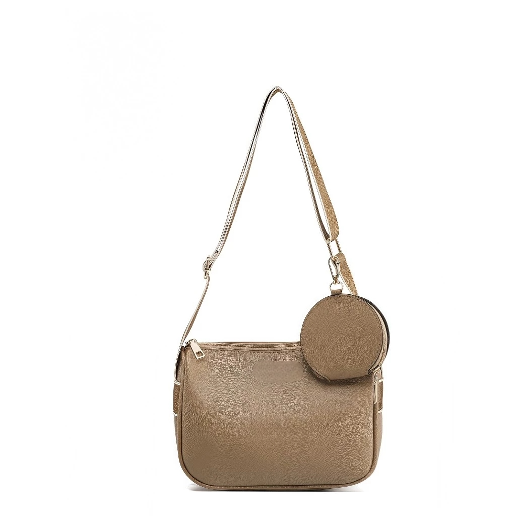 2in1 Sling Bag for Woman PU Leather Crossbody with Mini Pouch #3663