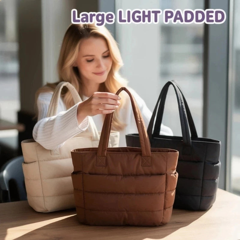 Tote Bag for Women Lightweight Puffy Handbag Travel Shoulder Sport Gym Yoga Bags #3628