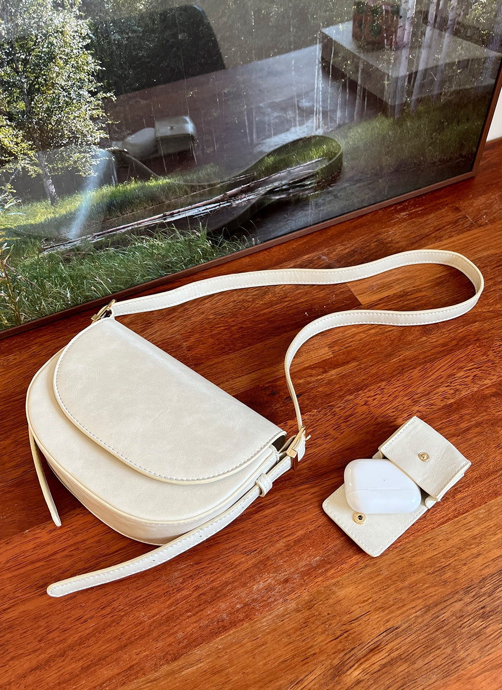 2in1 Candy-colored Ladies shoulder bag Small Saddle Bag Designer Stylish Flap Bag for Woman 3565