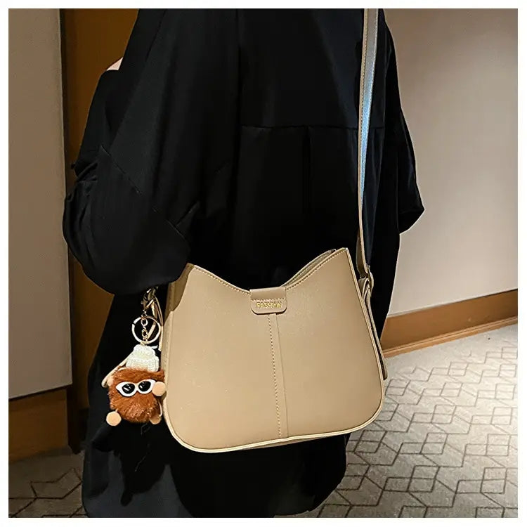 Sling Bag for Woman Casual Messenger PU Leather Shoulder Bags Adjustable Strap For Students #3703