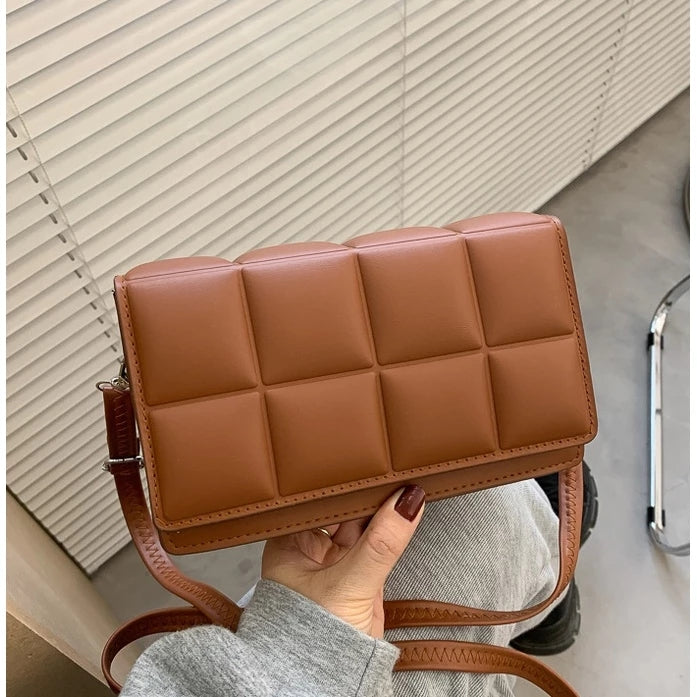 Korean Fashion Shoulder Sling Square Stripes Bag #2897