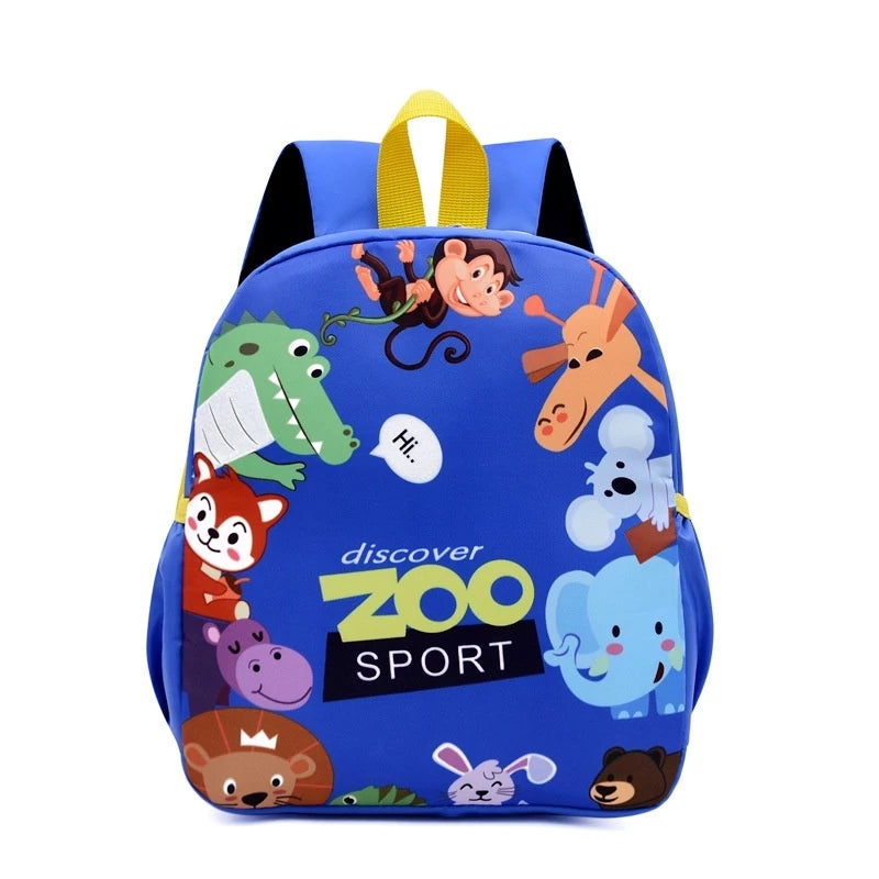 Mini Cartoon Zoo Series School Backpack For Kids New Pattern Backpack #3358