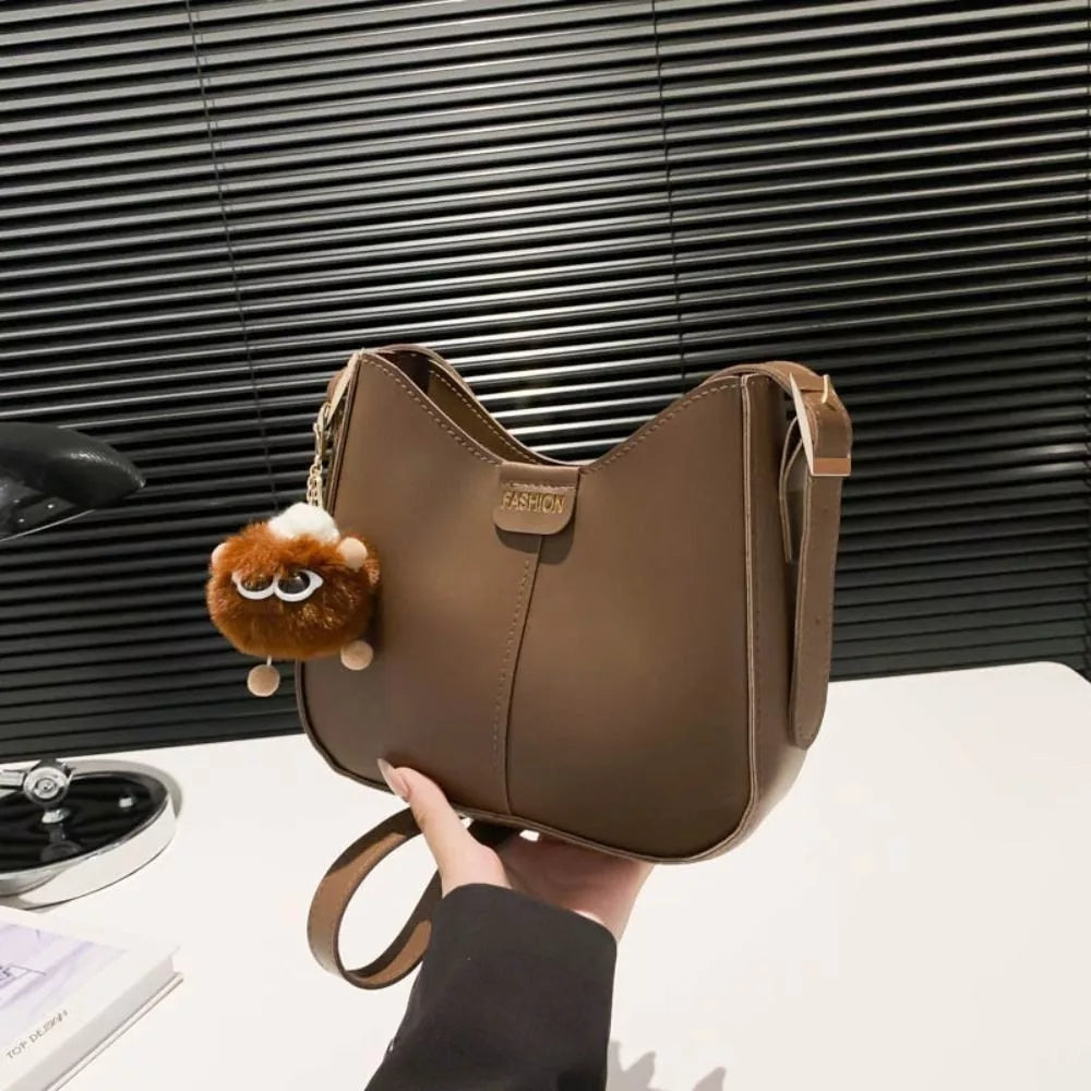 Sling Bag for Woman Casual Messenger PU Leather Shoulder Bags Adjustable Strap For Students #3703