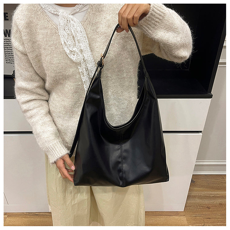 Retro Soft Leather Women Shoulder Bag Large Capacity Office College Bags 3619
