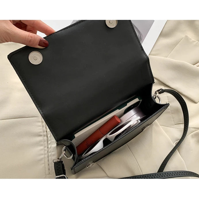Korean Fashion Shoulder Sling Square Stripes Bag #2897
